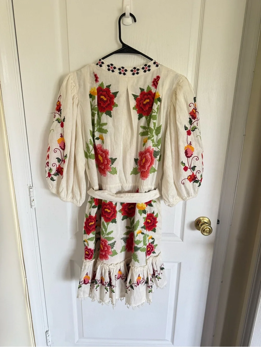 Farm Rio Carmina Embroidered Mini Dress - Picture 9 of 12